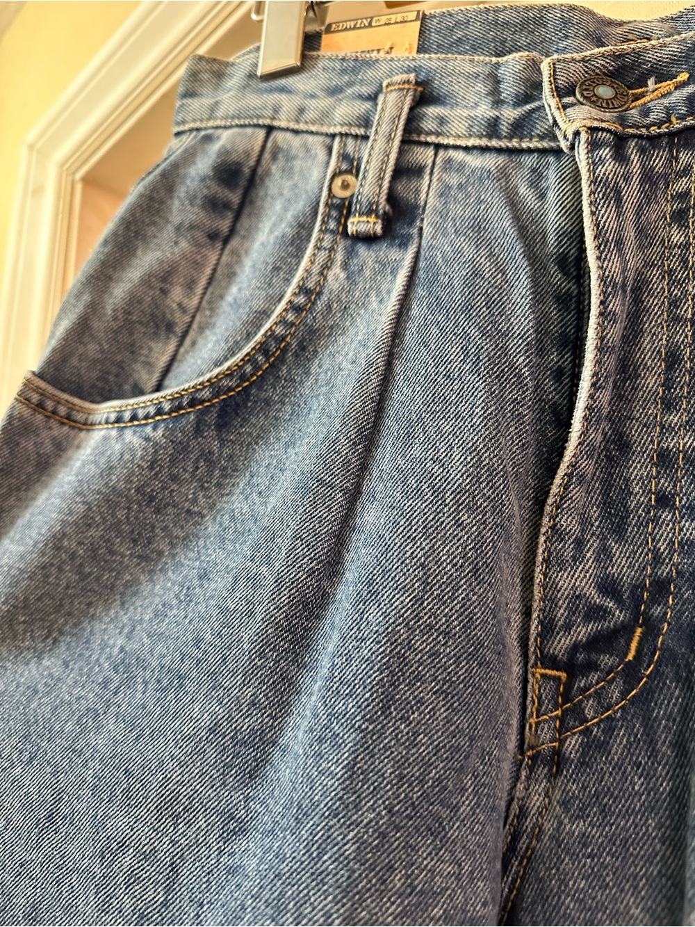 Vintage Edwin French Baggy Jeans NWT Made in Canada Women’s Size 6 Denim - Picture 2 of 7